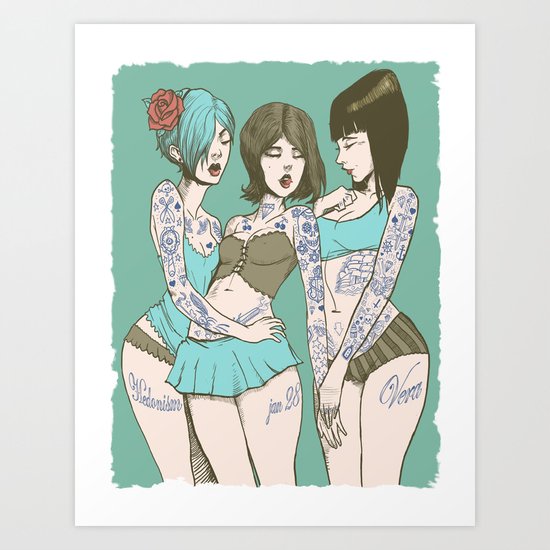 Toygirl Follies Art Print
