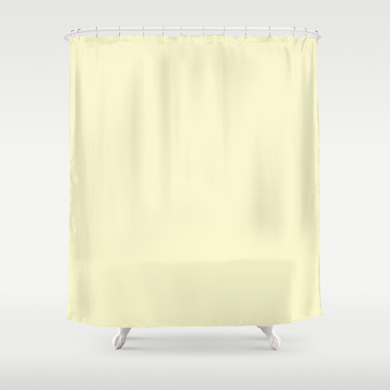 Light Yellow Shower Curtain By Colorproject Society6