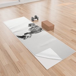 Praying Skeleton Yoga Towel