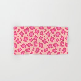 Pink Leopard Print Hand & Bath Towel