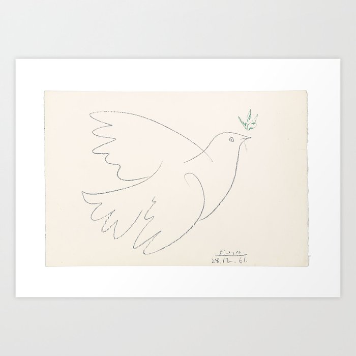 Picasso peace Art Print