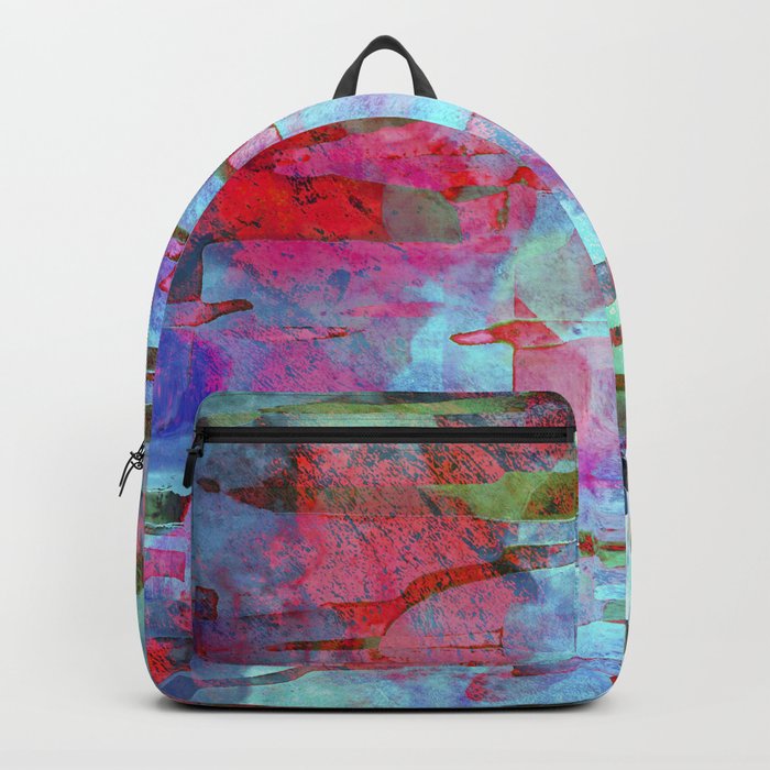 African Dye - Colorful Ink Paint Abstract Ethnic Tribal Rainbow Art Backpack