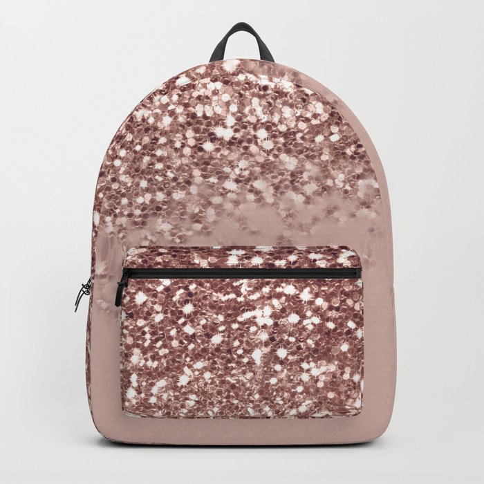 rose gold pink backpack