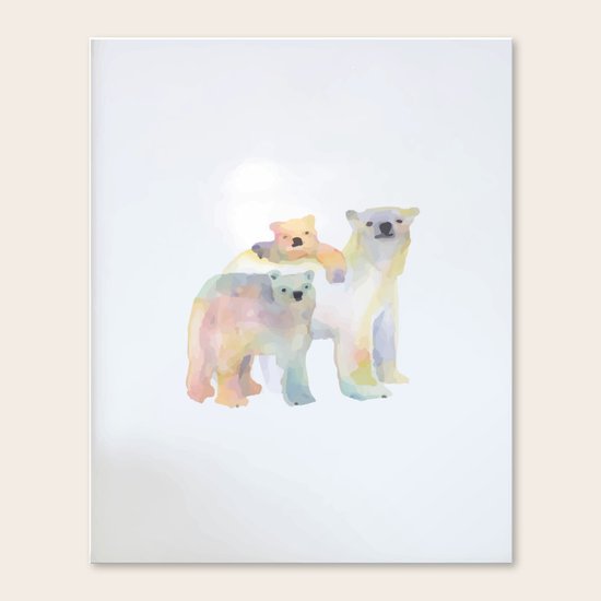 Polar bears Canvas Print