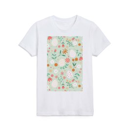 Happy Easter Egg Floral Collection Kids T Shirt