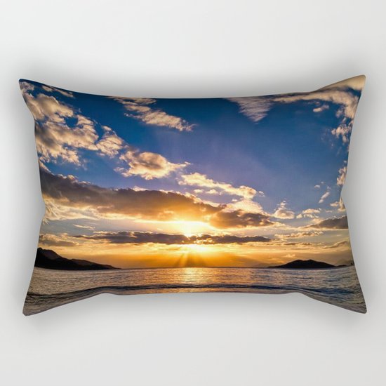 blue sea Rectangular Pillow