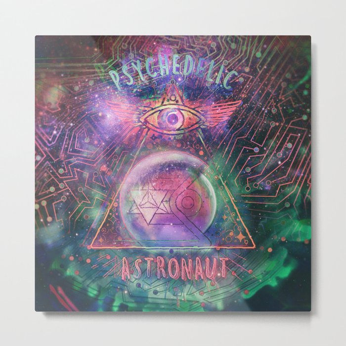 Psychedelic Astronaut  Metal Print