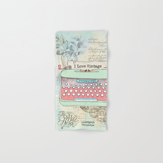 Typewriter #2 Hand & Bath Towel