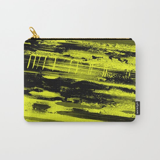 Study In Yellow - Abstract, yellow painting Carry-All Pouch