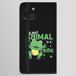 my spirit animal is a frog Frog Lovers iPhone Wallet Case