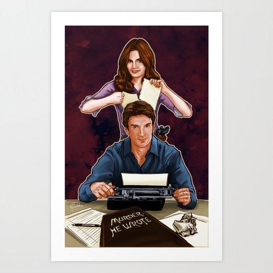 Murder, He Wrote Art Print