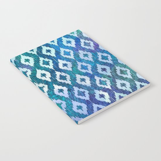 Jewel Ikat Pattern Notebook