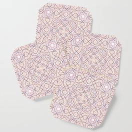 Pink lines Coaster