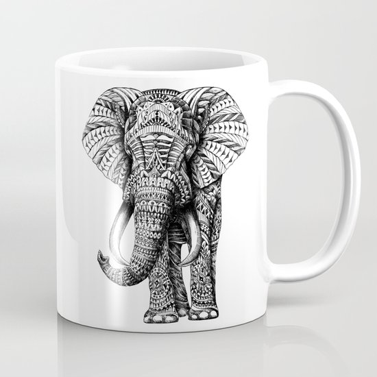 Ornate Elephant Mug