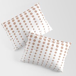Tan and White Reduced Polka Dots Pattern Pairs DE 2022 Popular Color Chinook Salmon DET456 Pillow Sham