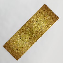 Deep gold glass mosaic Yoga Mat