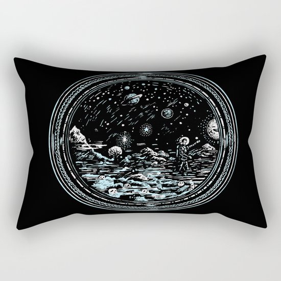 Miniature Circle Landscape 2: Astronausea.. Rectangular Pillow