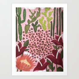 Cacti, Protea, Anthuriums Oh My! Art Print