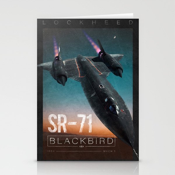 SR-71 Blackbird Stationery Cards