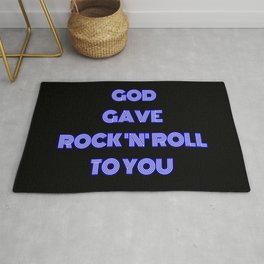 God gave rock&roll to you Rug