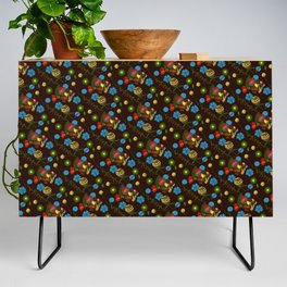 Pattern with fish. Credenza