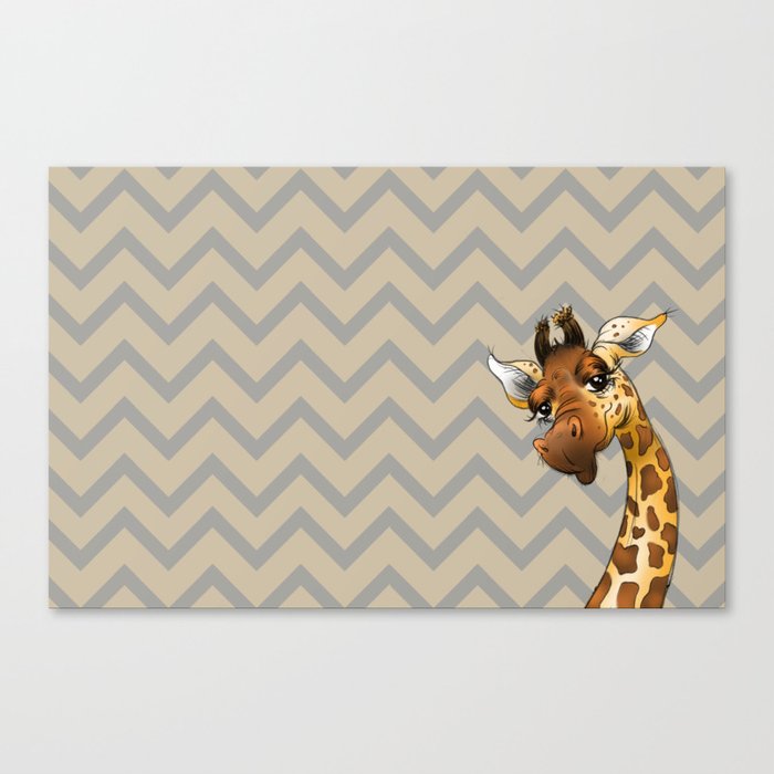 Chevron Giraffe! Canvas Print