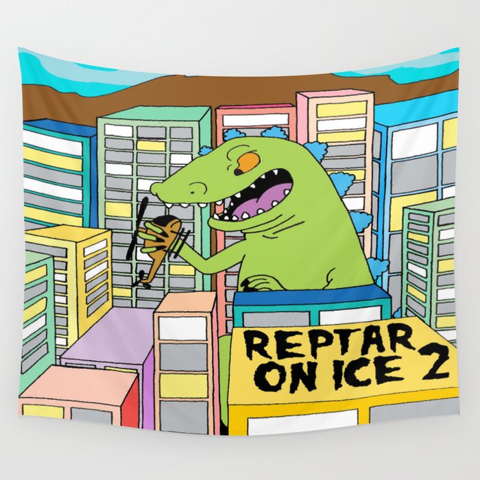 REPTAR ON ICE 2 Wall Tapestry