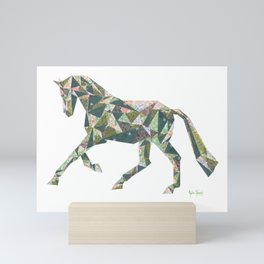 Dressage Horse Cantering Mini Art Print