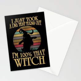 I'm 100% That Witch Retro Halloween Stationery Card