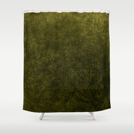 olive green velvet Shower Curtain