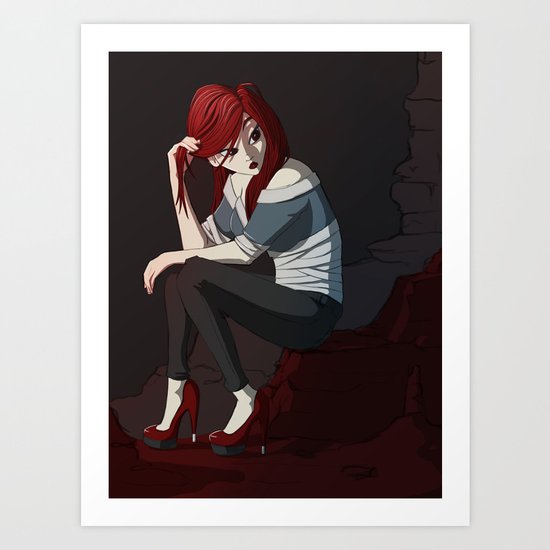 Bored. Art Print