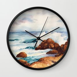 Sea and Wave Wall Clock