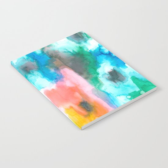 Paradise Watercolor Ikat Notebook