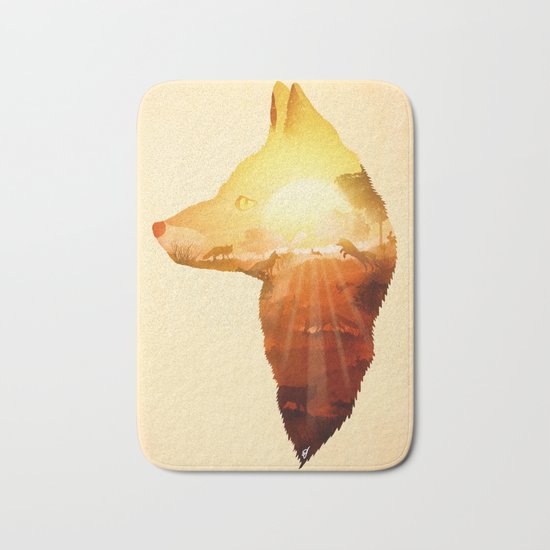Playing at Sunset Bath Mat