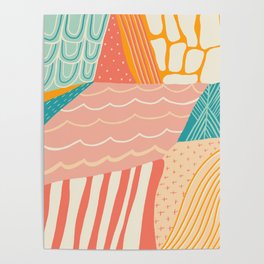 beach quilt Poster