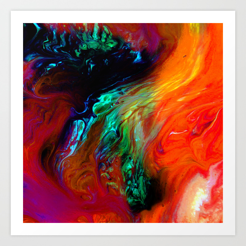 Beautiful Abstract In Eyes Art Print By Oshino23 Society6