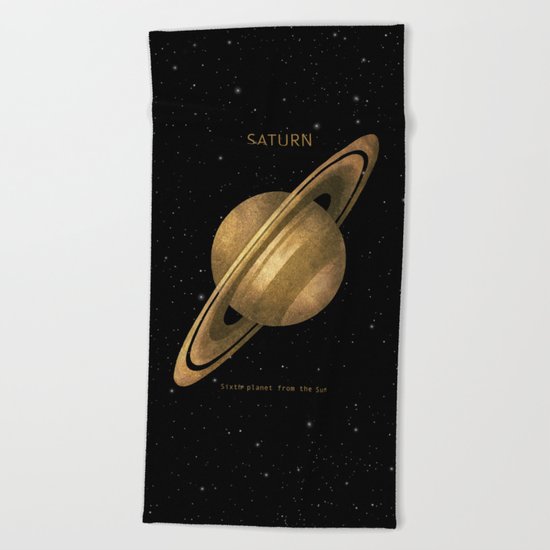 Saturn Beach Towel