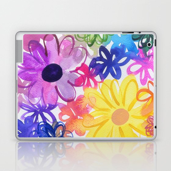 rainbow flowering Laptop & iPad Skin