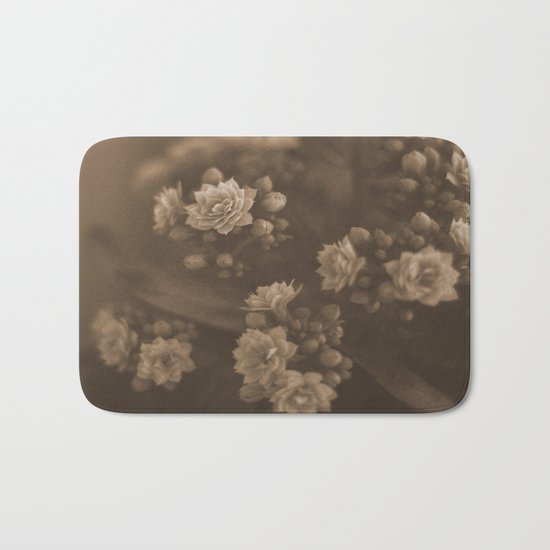 Sepia Blossom Bath Mat