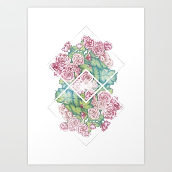 Flores Art Print