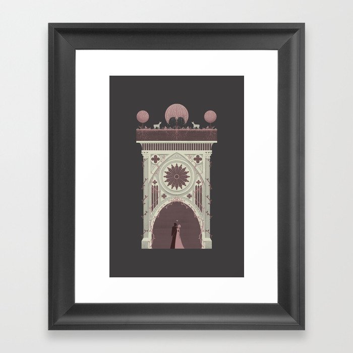 Union of Hades and Persephone - Pink Framed Art Print
