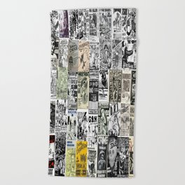 punk rock show dreams Beach Towel