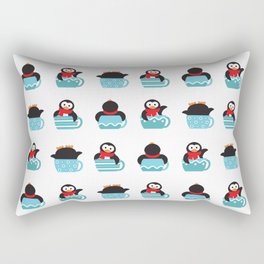 Coffee penguin Rectangular Pillow