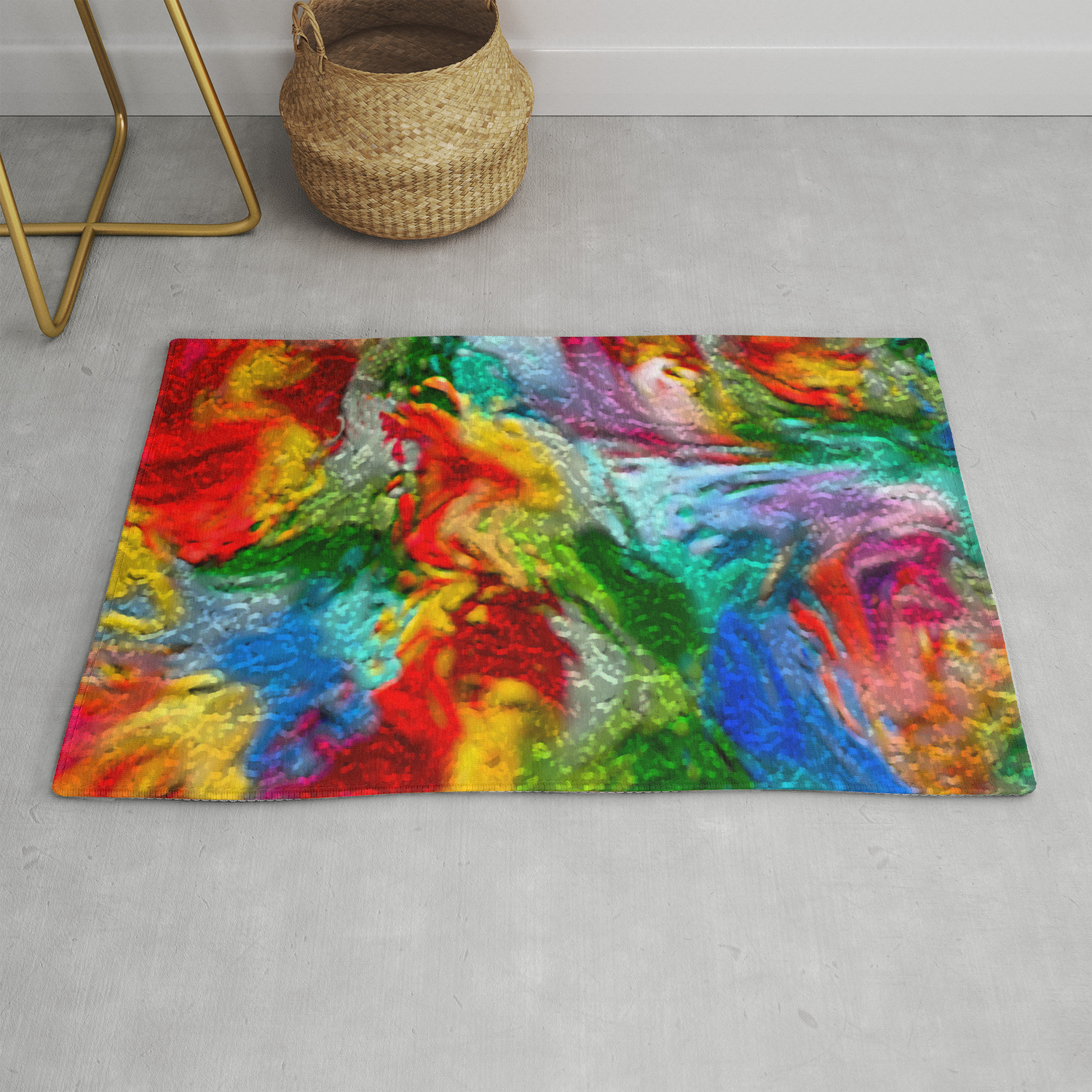 Magic Carpet Ride Abstract Rug By Micheleavanti Society6