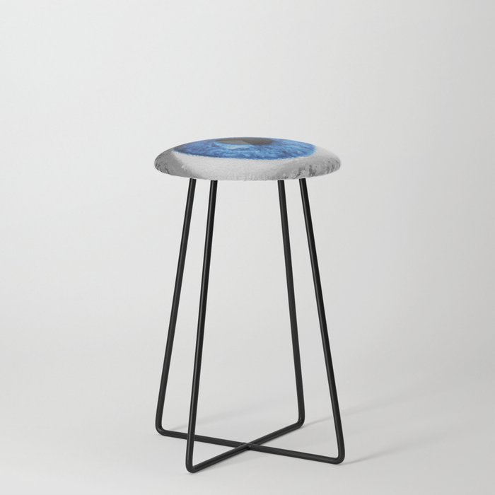 The Big Blue Eye Counter Stool