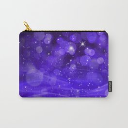 Whimsical Purple Glowing Christmas Sparkles Bokeh Festive Holiday Art Carry-All Pouch | Graphicdesign, Glitter Time, Winter, Abstract, Holiday, Shiny, Sparkles, Glamorous, Bokeh, Holidays 