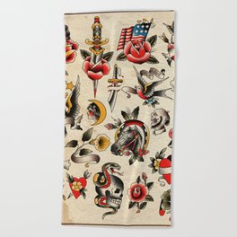 Days of old Beach Towel