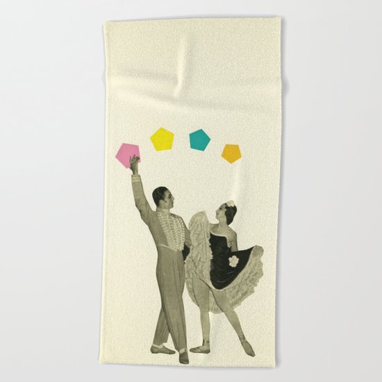 Throwing Shapes on the Dance Floor Beach Towel