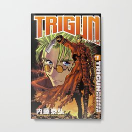 Trigun Metal Print | People, Painting, Inspiration, Portrait, Peace, Fate, Eyes, Hero, Red, Beautiful 