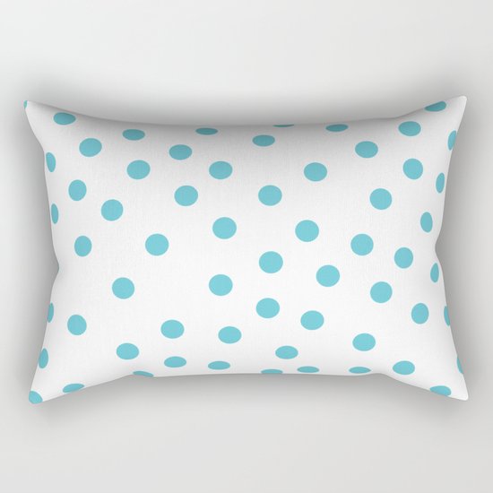 Simply Dots in Seaside Blue Rectangular Pillow